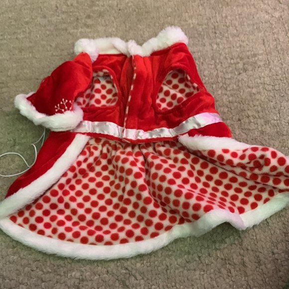 Dog Christimas Outfit w/ hat - Picture 2 of 3